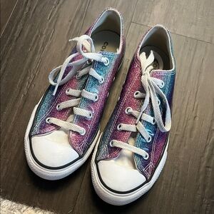 Converse Kids Sneakers in Purple, Blue, and White